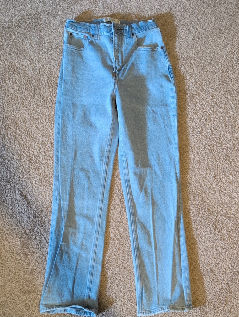 Abercrombie & Fitch Light Blue Wide-Leg Jeans